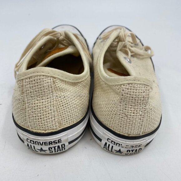 Converse Cream Woven Low Top Sneakers | Size 8 - Picture 2 of 8
